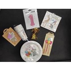 Kit premier anniversaire rose (ballon helium)