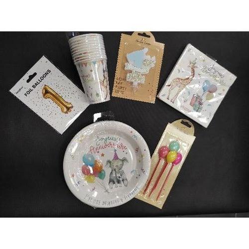 Kit premier anniversaire bleu (ballon air)