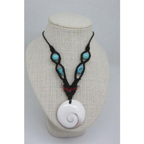 Collier Oeil de St Lucie et Turquoises