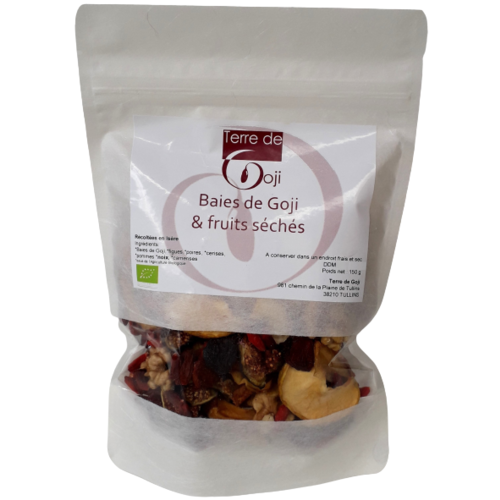 Baies de Goji & fruits s&eacute;ch&eacute;s bio