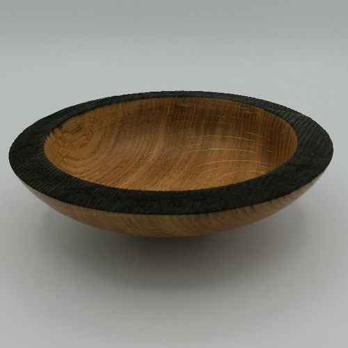 Coupe &agrave; fruits en bois - 18 cm