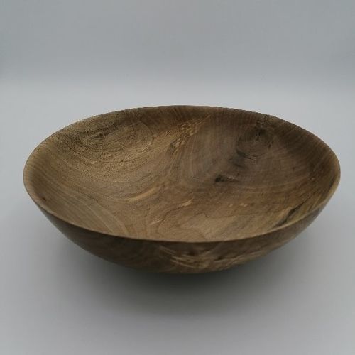 Coupe &agrave; fruits en bois - 23 cm
