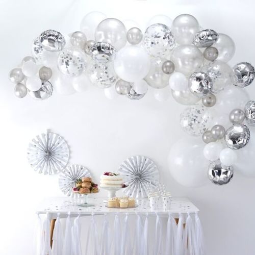 Kit arche ballons argent