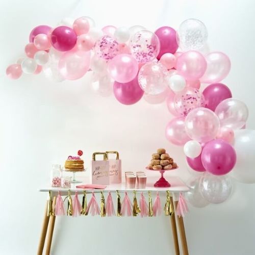 Kit arche &agrave; ballons rose