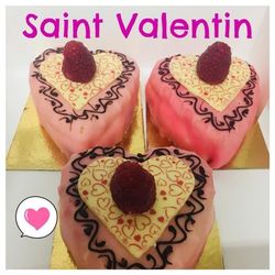 Gâteau individuel saint valentin