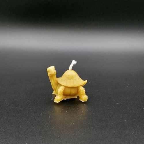 Bougie artisanale en Cire d'Abeille - Tortue