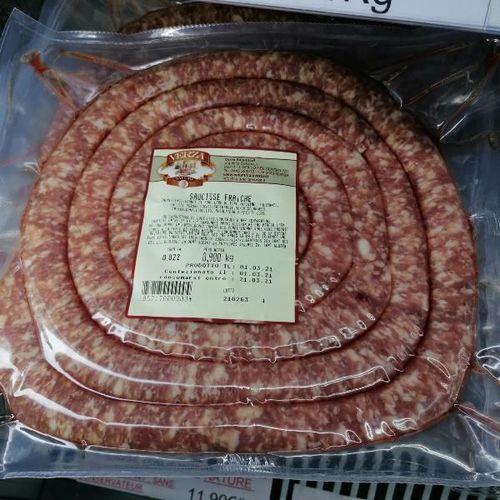 Saucisse Italienne fra&icirc;che nature - 900g environ