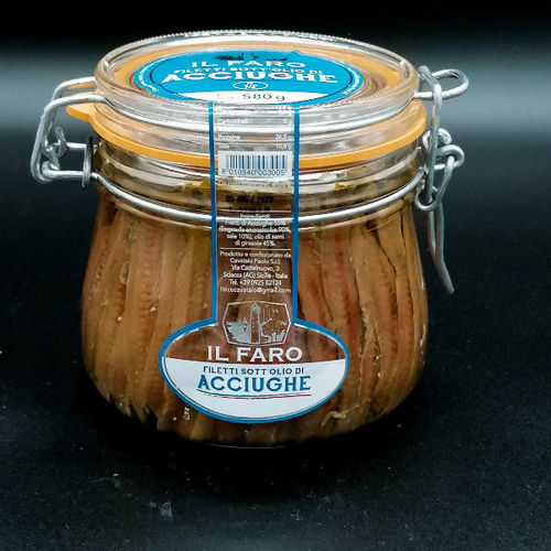 Filets d'anchois &agrave; l'huile - IL FARO  - 550g
