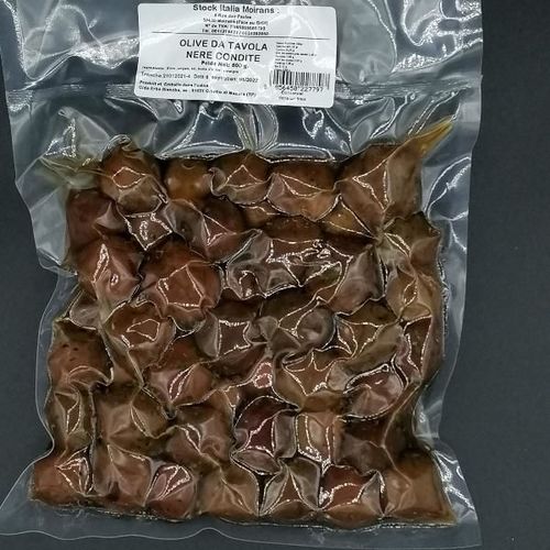 Olives noires assaisonn&eacute;es - 500g