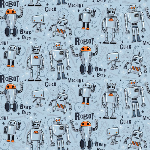 Tissu jersey ROBOT
