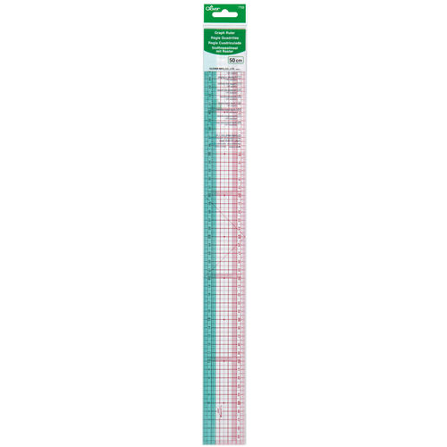 R&egrave;gle japonnaise souple quadrill&eacute;e en 50 cm