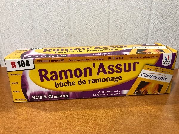 Bûche de Ramonage Ramon'assur - Produits pour le nettoyage de cheminées -  FF6 - Commerçants du pays voironnais