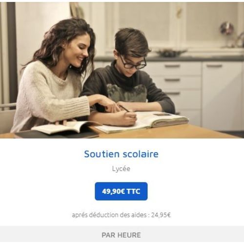 Soutien scolaire niveau lycée