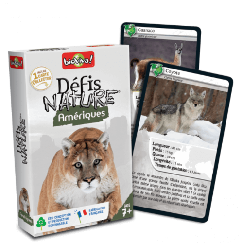 Jeu de cartes - Défis nature Amérique - Bioviva