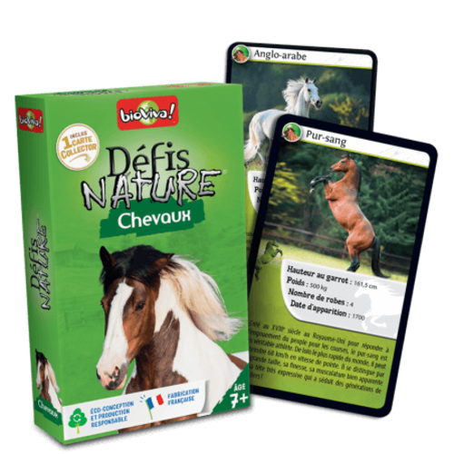 Jeu de cartes - D&eacute;fis nature Chevaux - Bioviva