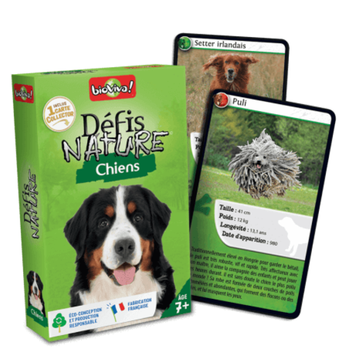 Jeu de cartes - D&eacute;fis nature Chiens - Bioviva