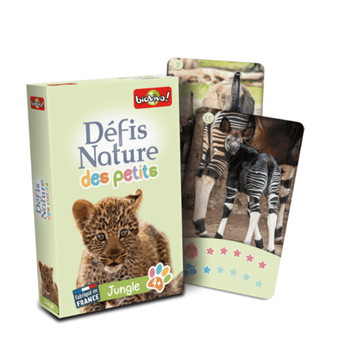 Jeu de cartes - D&eacute;fis nature des petits - Jungle - Bioviva