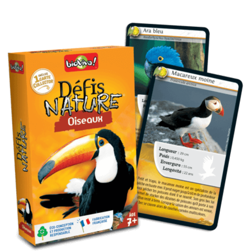 Jeu de cartes - D&eacute;fis nature - Oiseaux - Bioviva
