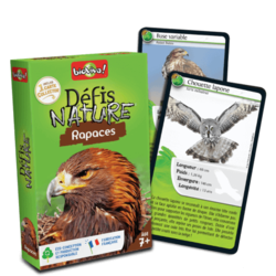 Jeu de cartes - Défis nature - Rapaces - Bioviva