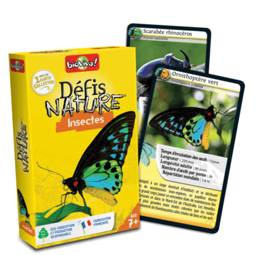 Jeu de cartes - D&eacute;fis nature - Insectes- Bioviva