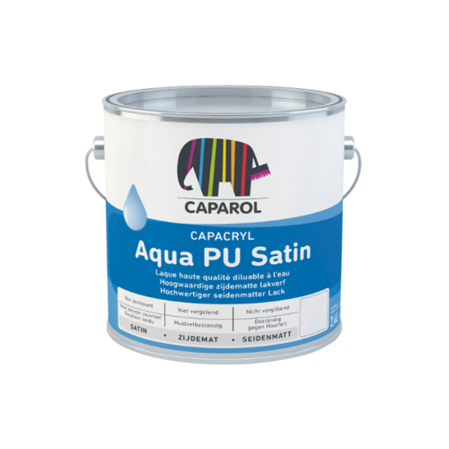 CAPACRYL Aqua PU satin - laque satin&eacute;e tr&egrave;s r&eacute;sistante - Caparol