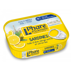 Sardines marinés huile d'olive citron BIO - Phare d'Eckmhl