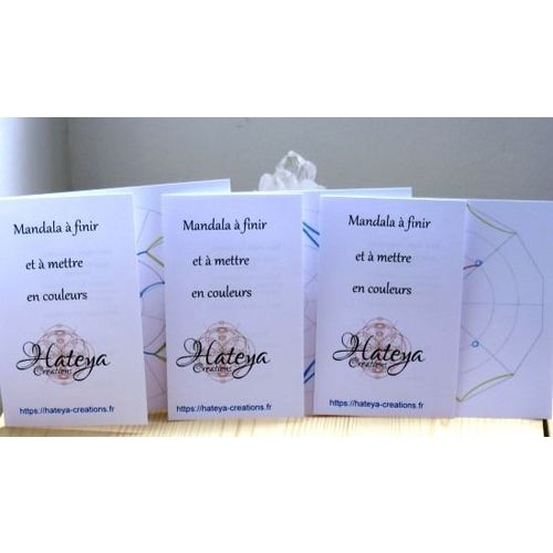 Lot carte Mandala &agrave; finir