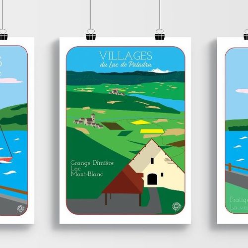 Affiche Villages du Lac Grange Dîmière A3