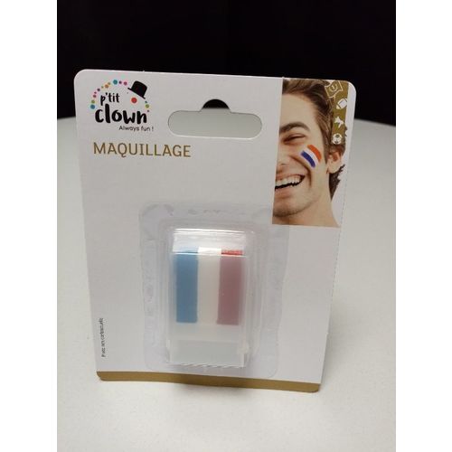 Stick maquillage supporters France bleu blanc rouge