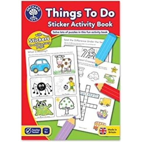 Things to do, stick activity book