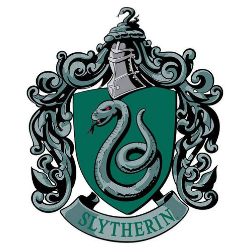 Blason en carton Maison Serpentard Poudlard Harry Potter 61X51 CM