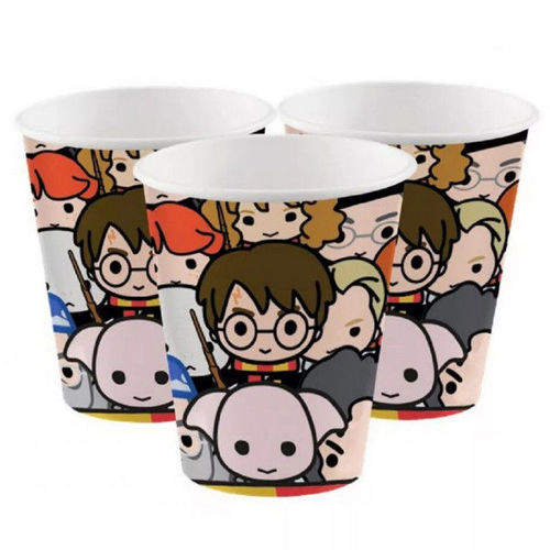 Gobelets en papier Harry Potter (8 pi&egrave;ces)