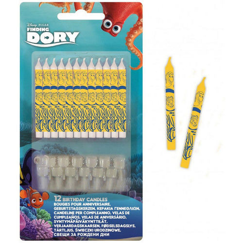 Bougies d'Anniversaire Disney Nemo et Dory ensemble de 12 bougies