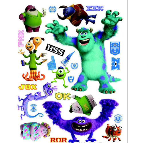 Stickers g&eacute;ant Monstres Academy Pixar