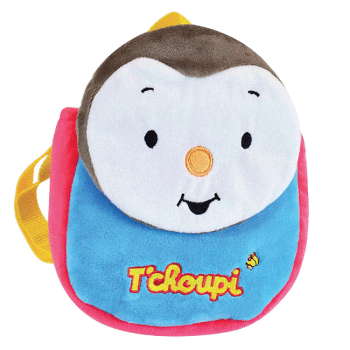 Peluche T'choupi sac &agrave; dos Sac &agrave; dos - Hauteur 23 cm