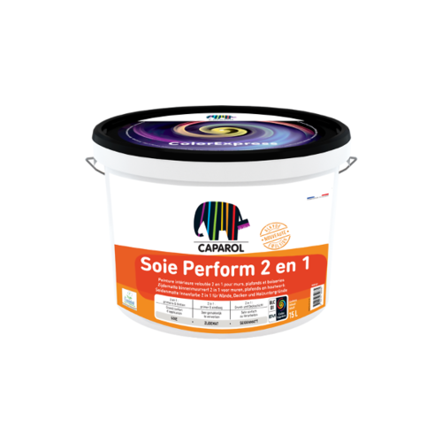 PERFORM SOIE 2 EN 1 - Peinture int&eacute;rieure velout&eacute;e - Primaire et finition - Teinte sur mesure - Caparol