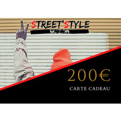 Carte Cadeau Street'Style Montant 200 Euros
