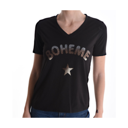 T-shirten cotonBohèmeà col en V