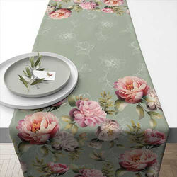 CHEMIN DE TABLE PIVOINE