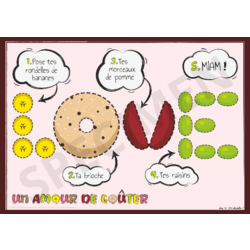 Set de table go&ucirc;ter : Un amour de go&ucirc;ter