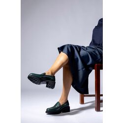 Mocassin Uni ETOILE Vert