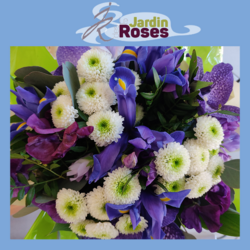 Bouquet bleu violet